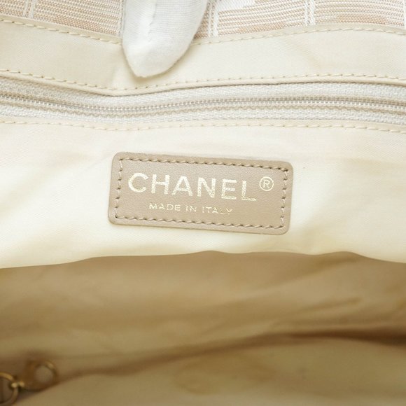 Auth Chanel Travel Line Tote Bag Nylon #26990C12 - Picture 8 of 14